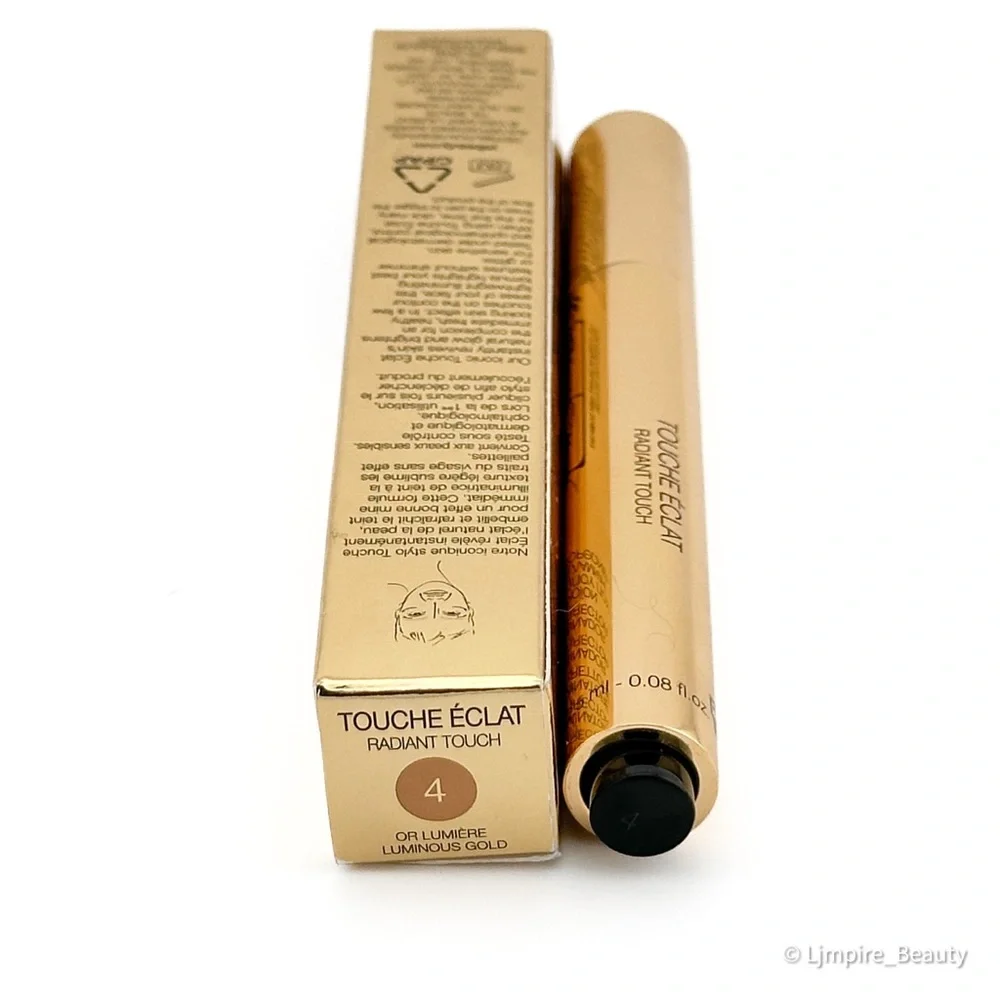 🆕 YVES SAINT LAURENT Touche Éclat Radiant Touch in 4 Luminous Gold NIB